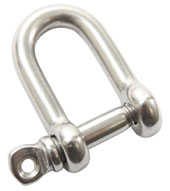 D Shackle 5/32 Inch With Screw Pin