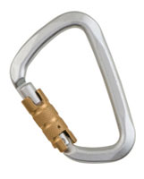 Large D Carabiner Hard Steel Auto Lock