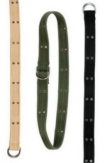 Military Style Vintage D-Ring Web Belts