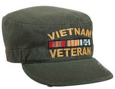 Vietnam Vet Fatigue Caps Vintage Olive Drab Cap