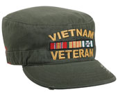Vietnam Vet Fatigue Caps Vintage Olive Drab Cap