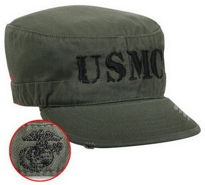 Marines Fatigue Caps Vintage Olive Drab Cap