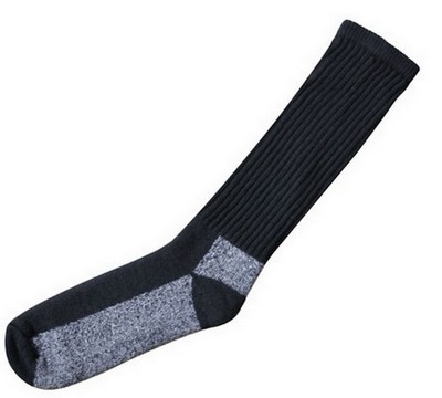 Merino Wool Chukka Boot Socks Black