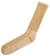 Merino Wool Chukka Boot Socks Desert Tan