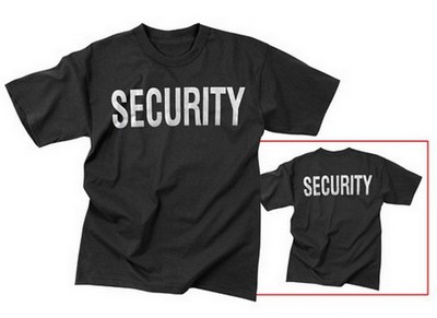 Security T-Shirt Reflective Security Tee Two Sided