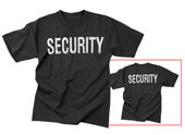 Security T-Shirt Reflective Security Tee Two Sided