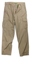 Vintage Military Uniform Cargo Pant Khaki