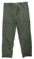 Vintage Military Cargo Pants Olive Drab