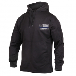 Black Thin Blue Line Concealed Carry Hoodie - 3XL