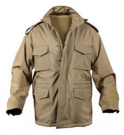 Military Style Soft Shell Tactical M-65 Jacket Coyote 2XL