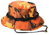 Military Jungle Hat Savage Orange Camouflage