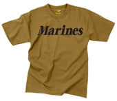 Military Pt Shirts Marine Logo Coyote T-Shirt