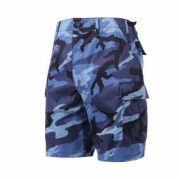 Blue Camouflage Shorts Military Cargo Shorts