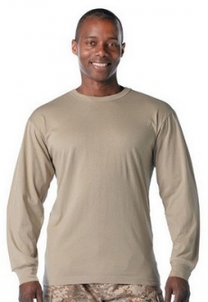 Military Desert Sand T-Shirt Long Sleeve