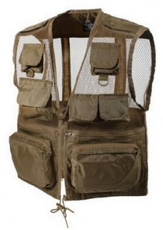 Military Style Recon Vest Coyote Brown