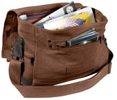 Vintage Military Style B-15 Pilot Messenger Bag Brown