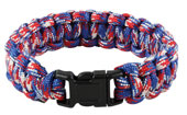 Red White And Blue Deluxe Paracord Bracelets
