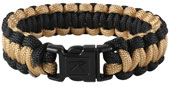 Coyote And Black Deluxe Paracord Bracelets