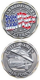 Challenge Coin-Proudly Served Air Force