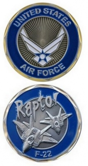 Challenge Coin-USAF F-22 Raptor