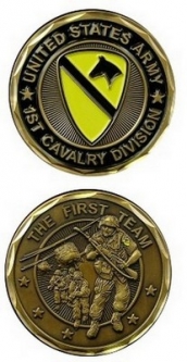 Challenge Coin-First Cavalry