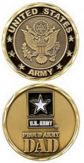 Challenge Coin-Proud Army Dad