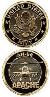 Challenge Coin-Ah-64 Apache