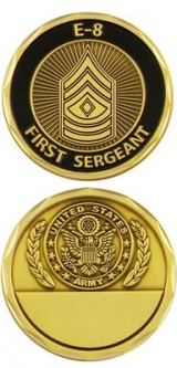 Challenge Coin - Army - E - 8 1St Sgt