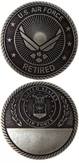 Challenge Coin - USA Air Force Retired