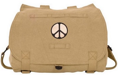 Khkai Peace Sign Retro Hungarian Shoulder Bag