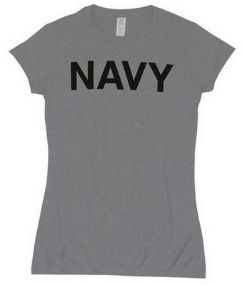 Women's Navy T-Shirt Grey Babydoll T