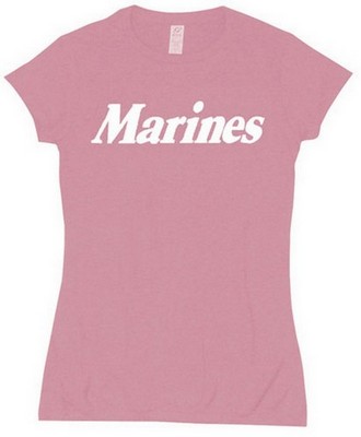 Pink Marines Womens Babydoll Shirt