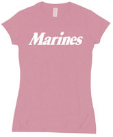 Pink Marines Womens Babydoll Shirt