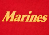 US Marines Womens Tee Red/Gold