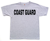 Coast Guard Military T-Shirt Grey And Black