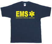 Ems Logo T-Shirt Navy And Gold