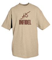 Infidel Logo T-Shirt In Military Desert Sand