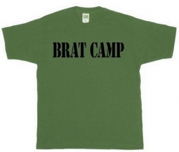 Military T-Shirt Brat Camp Kids Olive Drab Tee