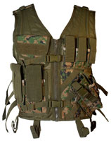 Digital Woodland Camo Cross Draw Vest