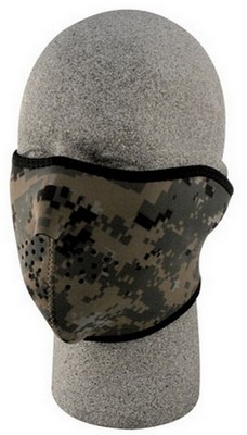 Deluxe Paintball Half Mask Digital Woodland Camo