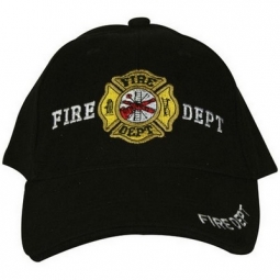 Fire Dept Embroidered Logo Ball Cap