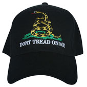 Don't Tread on Me Baseball Cap Black