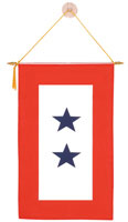 Armed Forces Service Window Banner 2 Stars