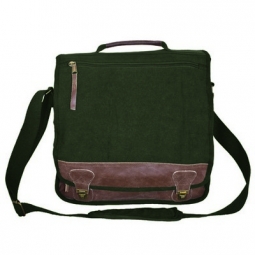 Classic Euro-Style Messenger Bag - Olive Drab