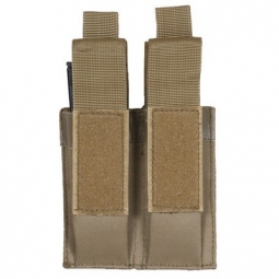 Pistol Quick Deploy Dual Mag Pouch - Coyote