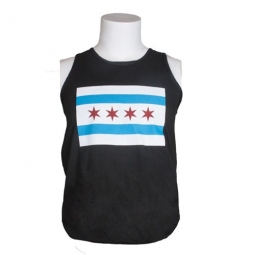 Tank Top - Chicago Flag - Black
