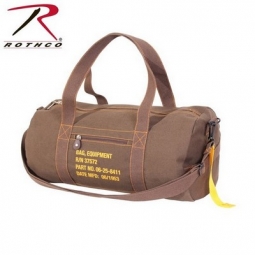 19 in. Brown Canvas Equipment Bag