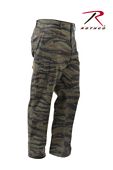 Vintage Tiger Stripe Flat Front Cargo Pants