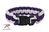 Paracord Bracelet - Purple & White