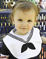 Infant Navy Sailor Bib Classic Gob Bib